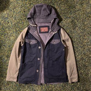 Zanerobe Olive/Navy Hooded Jacket (M)